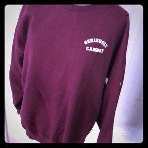 Comfy pullover seriously cannot